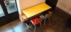 Jaren 60 Kinder obumex bureau met 2 tubax stoelen, Enlèvement