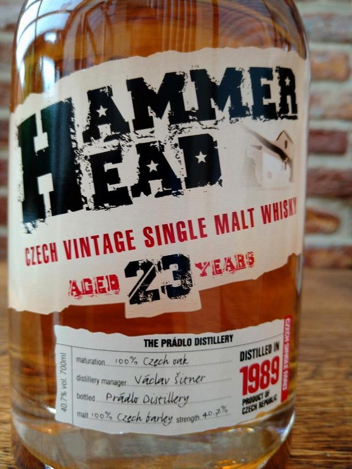 WHISKY HAMMERHEAD 1989 23y, Single malt, jaar 1989, Verzamelen, Wijnen, Nieuw, Overige typen, Overige gebieden, Ophalen