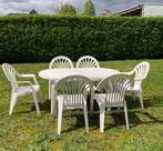 Set de jardin Hartman avec table et 6 chaises, Jardin & Terrasse, Chaise, Synthétique, 6 places, Utilisé