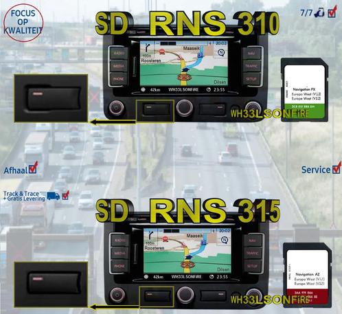 RNS 310 V12 West - 315 V12 West sd kaart, Computers en Software, Navigatiesoftware, Update, Ophalen of Verzenden