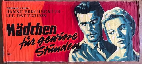 UNIEK!! oude filmdoeken, bioscoop reclame, filmposter, Antiek en Kunst, Kunst | Schilderijen | Klassiek, Ophalen of Verzenden
