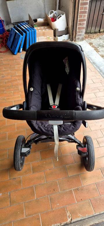 Poussette trio Quinny + Maxi-Cosi + bases Isofix – complet, Avec siège auto, Enlèvement, Utilisé, Poussette