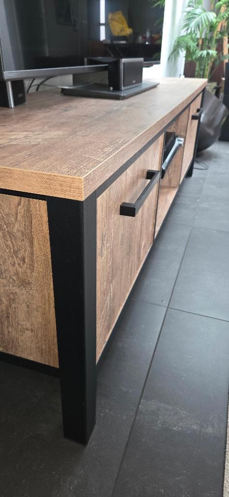 Industrieel tv meubel 'lovina' van deba meubelen, Huis en Inrichting, Kasten |Televisiemeubels, Metaal, Ophalen