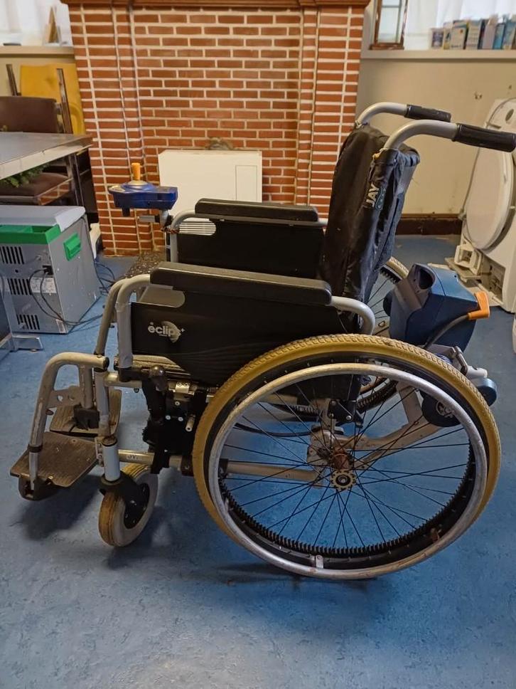 rolstoel electrisch met joystick, Divers, Chaises roulantes, Utilisé, Fauteuil roulant électrique, Pliant, Enlèvement