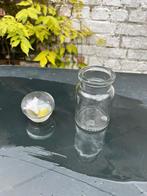 mini voorraadpotje met glazen dop, Ophalen of Verzenden