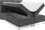 Boxspring Napoli Met Opbergruimte, Verzenden, Overige maten, 200 cm, Grijs