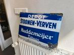 Buddemeijer emaille reclamebord, Ophalen, Gebruikt, Reclamebord