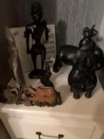 Lot allerlei. Houten olifanten. Houten man. Beeld,.., Antiek en Kunst, Ophalen of Verzenden