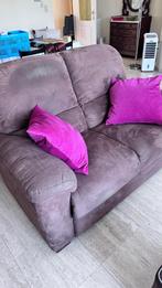 Zetels + poef, Huis en Inrichting, Zetels | Zetels, Ophalen, Gebruikt, Rechte bank