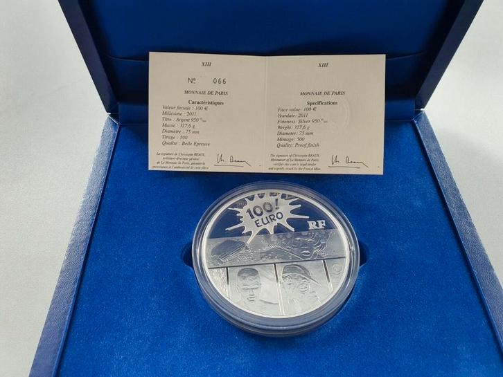 Zilveren munt / Pièce en argent  van/de 100 euro "XIII", Timbres & Monnaies, Monnaies | Europe | Monnaies euro, Monnaie en vrac