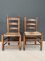 Houten kerkstoelen, Ophalen, Gebruikt, Twee, Bruin