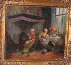 Carl Duxa (1871-1937) Schilderij olie op doek Gesigneerd, Ophalen of Verzenden