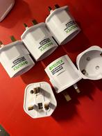 Incutex 6X adaptateurs de Voyage UK, GB, Angleterre 2 Broche, Ophalen, Nieuw, Overige kabels
