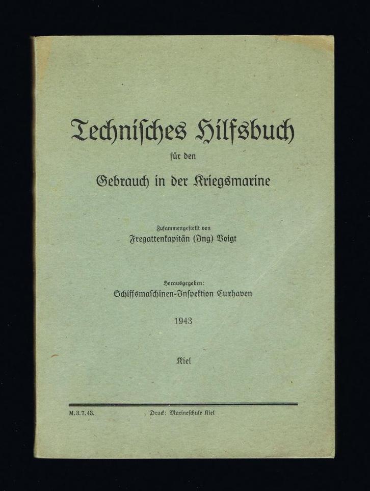 Kriegsmarine, Technisches Hilfsbuch (1943), Verzamelen, Militaria | Tweede Wereldoorlog, Marine, Verzenden