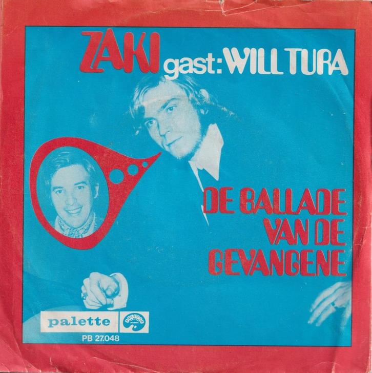 Zaki – Gast Will Tura – Ballade van de gevangene / Alfons -, Cd's en Dvd's, Vinyl Singles, Gebruikt, Single, Nederlandstalig, 7 inch