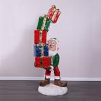 Elfe avec une pile de cadeaux, hauteur 178 cm
