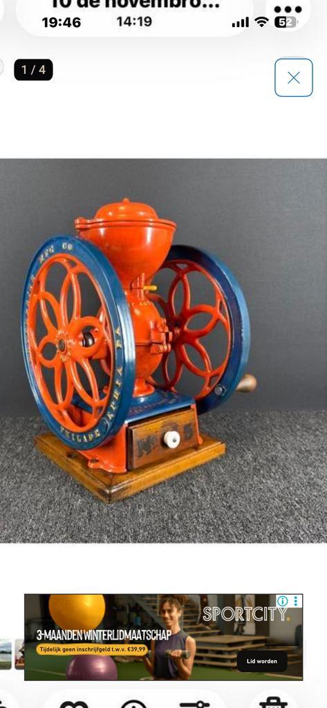 Koffiemolen Enterprise Philadelphia #5 gerestaureerd, Antiek en Kunst, Antiek | Keukengerei, Ophalen of Verzenden