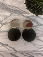 Zwart zilveren oorbellen, Handtassen en Accessoires, Oorbellen, Ophalen of Verzenden, Nieuw, Zwart