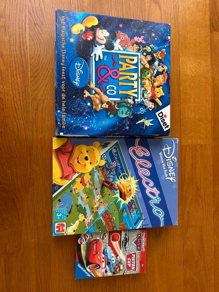 Disney bordspellen, Hobby en Vrije tijd, Gezelschapsspellen | Bordspellen, Gebruikt, Vijf spelers of meer, Ophalen of Verzenden