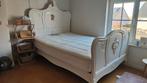 Prachtig bed met lattenbodem, Huis en Inrichting, Slaapkamer | Bedden, Ophalen, Gebruikt, Wit, 140 cm