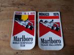 2 Stickers Formule 1 Zolder en Monaco 1976, Comme neuf, Voiture ou Moto, Enlèvement ou Envoi