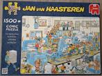 Puzzel De Drukkerij Jan van Haasteren 1500 stukjes, Ophalen of Verzenden, 500 t/m 1500 stukjes, Zo goed als nieuw, Legpuzzel