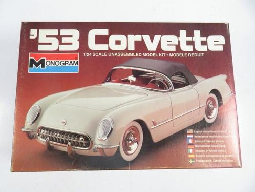 1:24 Monogram bouwkit 2291 1953 Chevrolet Chevy Corvette, Hobby & Loisirs créatifs, Modélisme | Voitures & Véhicules, Comme neuf