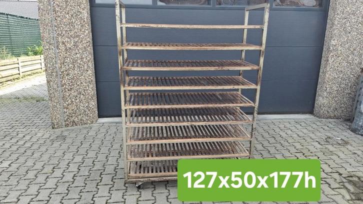 Houten bakkersrek, broodrek diverse afmetingen, Antiek en Kunst, Curiosa en Brocante, Ophalen