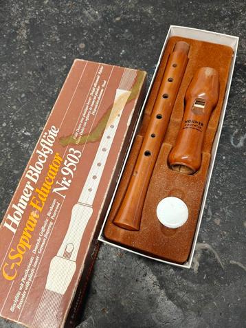 Vintage Hohner blokfluit C-sopraan – originele doos – Made i beschikbaar voor biedingen