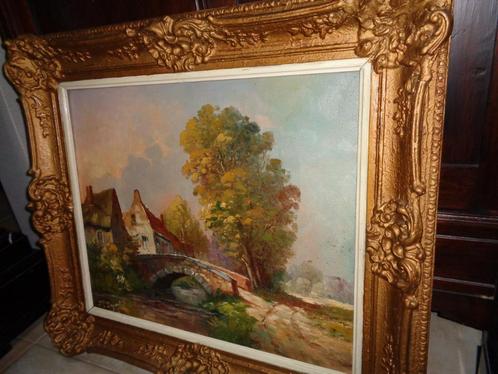 François Dupont(1848-1897)-Franse school-Vermeld in  BENEZIT, Antiek en Kunst, Kunst | Schilderijen | Klassiek, Ophalen of Verzenden