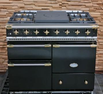 🔥Luxe Fornuis Lacanche 100 cm zwart messing 3 ovens