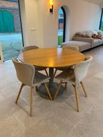 Ronde eettafel 4/6 personen, Huis en Inrichting, Tafels | Eettafels, Ophalen, Zo goed als nieuw
