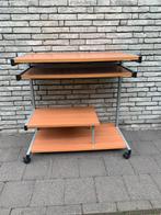 Computer, laptoptafel uitschuifbaar en verrijdbaar, Huis en Inrichting, Kasten | Computermeubels, Ophalen, Zo goed als nieuw