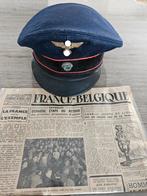Duitse Kepie + Krant bevrijding België/Frankrijk, Verzamelen, Militaria | Algemeen, Ophalen of Verzenden