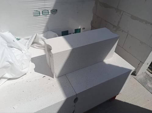 Cellenbeton lijmblokken met lijm, zaag en 17 U profiel, Doe-het-zelf en Bouw, Metselstenen, Nieuw, Kalkzandstenen, Ophalen