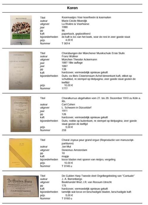 Partituren en boeken voor koren, Boeken, Muziek, Gelezen, Ophalen