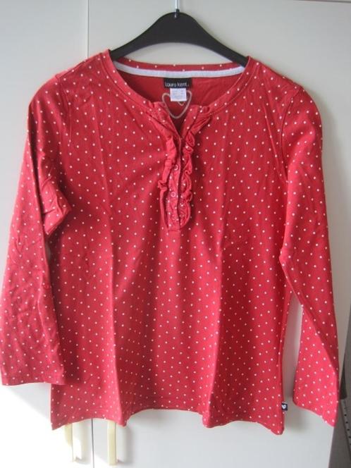 005 - 44/46 - rood - longleeve van Laura Kent, Kleding | Dames, T-shirts, Zo goed als nieuw, Maat 42/44 (L), Rood, Lange mouw