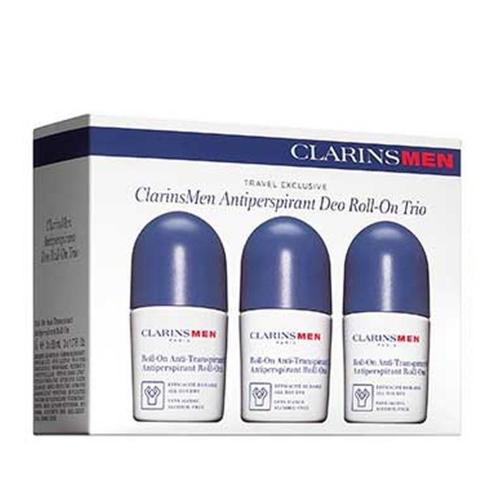 Gift Box met 3 X Clarins Men Antiperspirant Deo Roll-On 50ml, Handtassen en Accessoires, Uiterlijk | Lichaamsverzorging, Nieuw