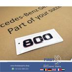 BRABUS 800 ROCKET STICKER LETTERS ZWART / ROOD LOGO ACHTERKL, Gebruikt, -, Ophalen of Verzenden, Achter