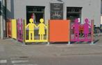 kleurrijke omheining winkel/kinderopvang..., 6 meter of meer, Kunststof, Gebruikt, 1 tot 2 meter