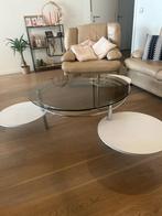 Vintage Space age ronde verstelbare funky salontafel 1970, Huis en Inrichting, Tafels | Salontafels, Ophalen, Gebruikt