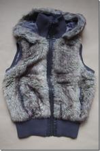 Bodywarmer in pels met kap, Kleding | Dames, Ophalen of Verzenden, Zo goed als nieuw, Grijs