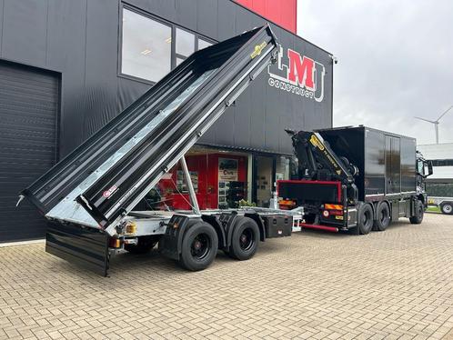 Kipper aanhangwagen dieplader 18Ton, Zakelijke goederen, Machines en Bouw | Transport, Ophalen