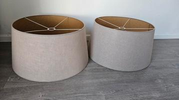 2x XXL lampenkappen landelijke stijl beschikbaar voor biedingen