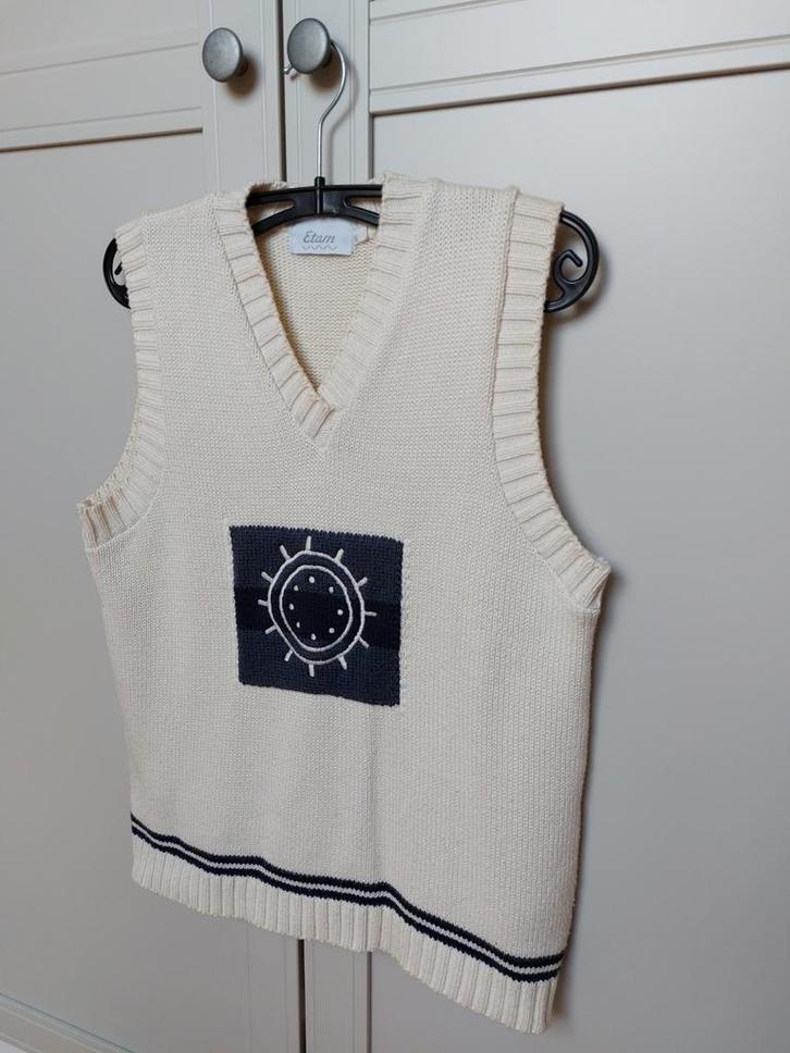 Heel mooi, ivoorkleurig, katoenen truitje., Kleding | Dames, T-shirts, Zo goed als nieuw, Beige, Ophalen of Verzenden