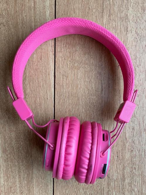 Casque Bluetooth/radio FM enfant rose, TV, Hi-fi & Vidéo, Casques audio, Utilisé, Bluetooth, Enlèvement ou Envoi