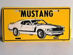 Jolie ancienne plaque - tôle publicitaire / déco "Mustang", Utilisé, Enlèvement ou Envoi, Panneau publicitaire