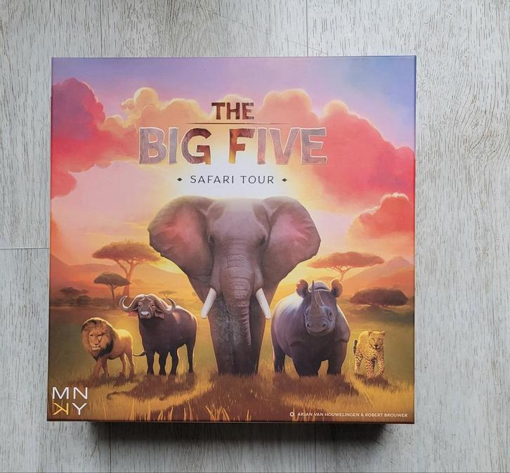 The Big Five- Safari Tour- nieuwstaat - nooit gespeeld, Hobby en Vrije tijd, Gezelschapsspellen | Bordspellen, Ophalen of Verzenden