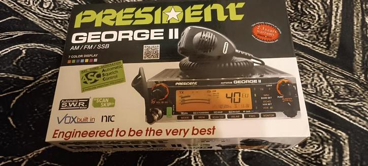CB PRESIDENT GEORGE II + Nouvelle antenne Sirio turbo 2000, Informatique & Logiciels, Ordinateurs & Logiciels Autre, Enlèvement ou Envoi