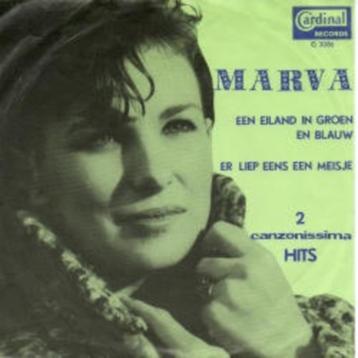 7"  Marva ‎– Een Eiland In Groen En Blauw / Er Liep Eens Een beschikbaar voor biedingen
